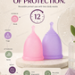 Soft Menstrual Cup – Reusable Period Cup – Made for Comfortable, Leak-Free Protection Up to 12 Hours – BPA & Latex Free – Includes Cup & Carry Bag