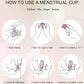 Soft Menstrual Cup – Reusable Period Cup – Made for Comfortable, Leak-Free Protection Up to 12 Hours – BPA & Latex Free – Includes Cup & Carry Bag