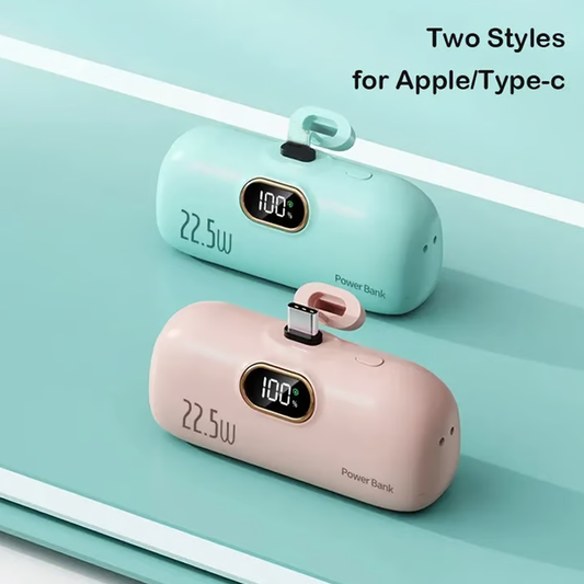 🔋💥 Mini Portable Power Bank Charger 5000mAh Fast Charging and Compact for Your Phone Anywhere ✨📱