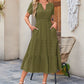 💕HOT SALE 60% OFF💕Women's Boho Chic Smocked Waist Maxi Dress