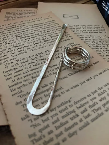 Handmade Utility Book Holder Ring Bookmark