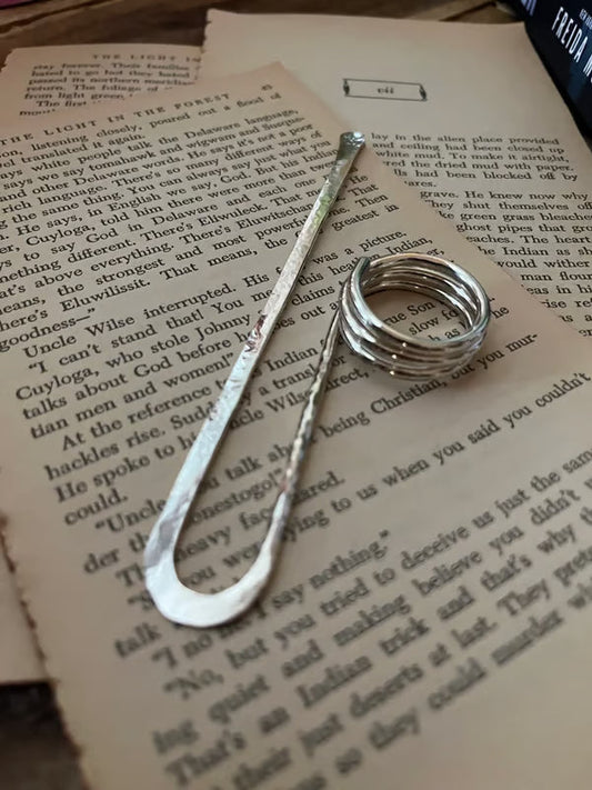 Handmade Utility Book Holder Ring Bookmark