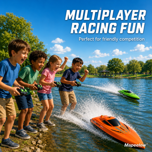 🚤2.4 GHz RC Speedboat with Twin Motors – Fast, Powerful & Easy to Control