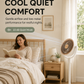 🥳2026 HOT SALE🥳💞50K+ SOLD!🌀🌿 50% OFF! Whisper‑Quiet Adjustable Floor Fan – 4 heights, 5 speeds, tiltable head. Quiet motor, portable & USB‑C rechargeable. A breeze for any space! 🔇✨