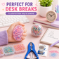 ✨ DIY Stress Ball Making Kit, Includes 6 Filling Packs, 10 Transparent Blank Soft Skins, Expansion Tool, Ideal for Adult Stress Relief, Squishy Maker