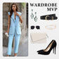 🔥🎁New arrival 50% OFF🌸💖 Women’s Stylish Sleeveless Blazer & High-Waisted Pants Set