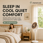 🥳2026 HOT SALE🥳💞50K+ SOLD!🌀🌿 50% OFF! Whisper‑Quiet Adjustable Floor Fan – 4 heights, 5 speeds, tiltable head. Quiet motor, portable & USB‑C rechargeable. A breeze for any space! 🔇✨