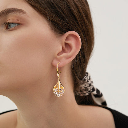✨Buy 1 Get 1 Free✨New Full Diamond Heart Earrings