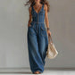 Loose-fitting jumpsuit with wide legs and pockets