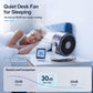 🏆2026 Desk Fan – USB Rechargeable with LED Display 📊 | 100 Speeds, 120° Tilt & Full Oscillation ↔️ | Ultra-Quiet for Bedroom 😴, Office 🖥️ & Camping 🏕️ | Up to 24H Battery ⚡ | UK Designed 💡🇬🇧