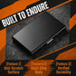 RFID Blocking Metal Card Holder - Ultra-Slim Stainless Steel Business Credit Card Case, Portable Pocket Secure ID Protector for Men’s Business Travel