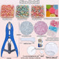 ✨ DIY Stress Ball Making Kit, Includes 6 Filling Packs, 10 Transparent Blank Soft Skins, Expansion Tool, Ideal for Adult Stress Relief, Squishy Maker