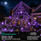 Hairy Spider with Large Web Halloween Outdoor Decoration