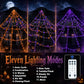 Hairy Spider with Large Web Halloween Outdoor Decoration