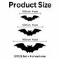 2026 New Halloween 3D Lighted Bats, LED Purple Lighted 3D Bats Halloween Decoration, Upgrade LED Glowing Bat Group Hanging Wall Luminous Glow Clings Multipack