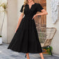 💕HOT SALE 60% OFF💕Women's Boho Chic Smocked Waist Maxi Dress