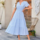 💕HOT SALE 60% OFF💕Women's Boho Chic Smocked Waist Maxi Dress