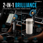 Car Cup Holder Phone Mount – 360° Adjustable, Strong N52 Magnet, One-Hand Operation, Fits All Phones, Stable Magnetic & Clamp Models for Safe Driving