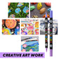 🎃Halloween Deal 50% OFF!🎨2-in-1 Acrylic Paint Markers – Two Colours per Pen, 24–168 Colours
