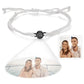 Personalized Photo Projection Couple Bracelet Braided Rope Bracelet Best Gift For Anniversary and Couple