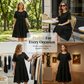 🔥Last Day Sale 50% OFF!!💖Women's Solid Round Neck Floral Cut-Out Dress