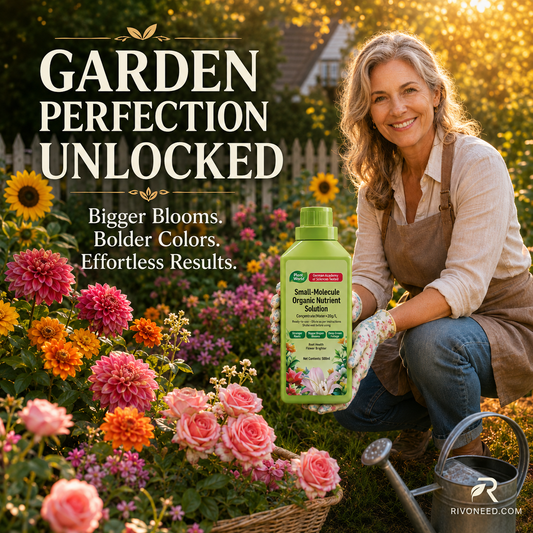 Home Gardening: Promotes Growth and Gentle Care Without Harming Seedlings—Organic Plant Nutrient Solution with Small Molecules