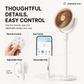 🥳2026 HOT SALE🥳💞50K+ SOLD!🌀🌿 50% OFF! Whisper‑Quiet Adjustable Floor Fan – 4 heights, 5 speeds, tiltable head. Quiet motor, portable & USB‑C rechargeable. A breeze for any space! 🔇✨
