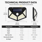 Light Up Gardens Instantly! 140-LED Motion Sensor Solar Wall Lamp