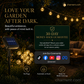 Waterproof Bubble Solar String Lights for Patio