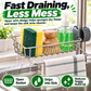 Stainless steel storage rack for the kitchen sink
