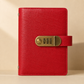 🎁Transparent-Pocket Currency Collectors Album, Top-Grade PU Leather, Password Lock, Durable Material, Secure Protection
