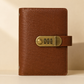 🎁Transparent-Pocket Currency Collectors Album, Top-Grade PU Leather, Password Lock, Durable Material, Secure Protection