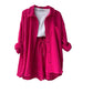Ladies Two Piece Long Sleeve Shirt Leisure Suit