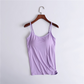 Stretch cotton camisole with built-in bra Normal price