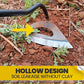 Handheld hardened hollow hoe made of all steel