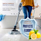 Powerful decontamination floor cleaner