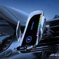 Wireless car charger vent phone holder, ambient light dashboard holder, compatible with iPhone and Android phones, car accessories.