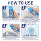 Toilet Foam Cleaner - Expands to clean hard-to-reach corners, removes stains and odors and leaves a light peach scent.