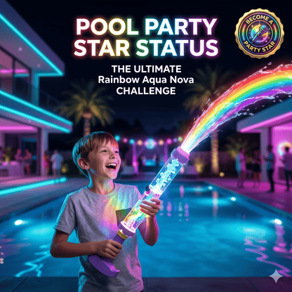 🌈 Bright rainbow LED water pistol | Summer fun that bursts into life as if by magic! ✨