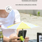 Outdoor cycling mobile sunshade stand for motorcycle umbrella - Compact sun protection and rain protection