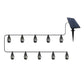 New IP65 solar LED string lights, flame-style, waterproof, for outdoor use, with sensor, for gardens, courtyards and camping, 360° beam angle