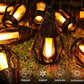 New IP65 solar LED string lights, flame-style, waterproof, for outdoor use, with sensor, for gardens, courtyards and camping, 360° beam angle