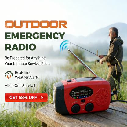 📻 50% OFF NOW!🔋Multifunctional Portable Solar Emergency Radio⚡