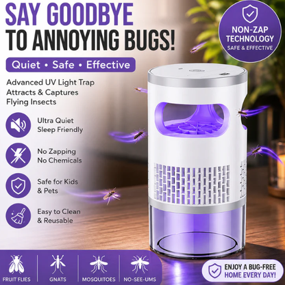 🔥HOT SALE 💥50K+ sold! 🦟 60% OFF! UV Mosquito Killer Lamp – quiet, USB, chemical-free. 🔇🌙