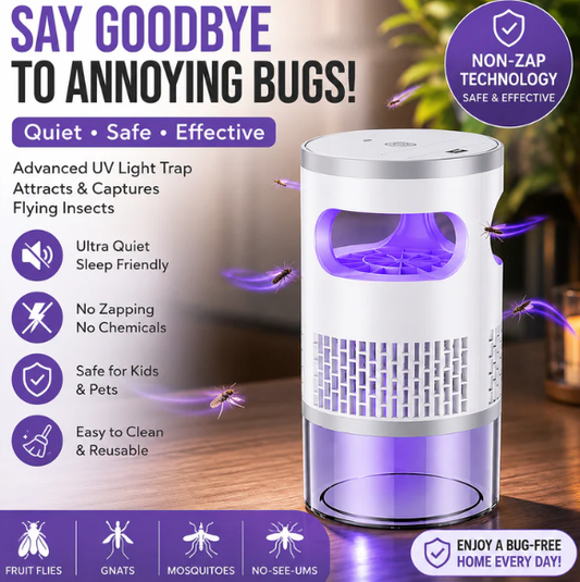 🔥HOT SALE 💥50K+ sold! 🦟 60% OFF! UV Mosquito Killer Lamp – quiet, USB, chemical-free. 🔇🌙