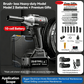 🔧50% OFF!⚡1000N.m Cordless Brushless Impact Wrench 1/2 Inch, High Torque, 2x Battery Fast Charger🛠️