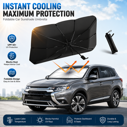 ⏰🔥LIMITED TIME 50% OFF!🔥50K+ SOLD!🛡️☂️ Upgraded Car Windshield Sun Shade Umbrella❄️