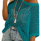 💥This Week's Special Price 💝Womens Summer Scoop Neck ShortSleeve Sweater Casual Crochet Hollow Out KnitTops