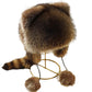 🎅Christmas Gift idea ￡15.99!! 🎁 Raccoon Tail Fur Parent-Child Plush Hat