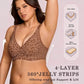 🏆LAST DAY SALE 60% OFF 🔥Leopard Print Super Firming Wirefree Jelly Bra